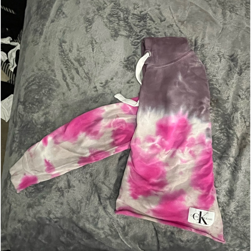 Women’s XS Calvin Klein Jean Pink Tie Dye Hoodie